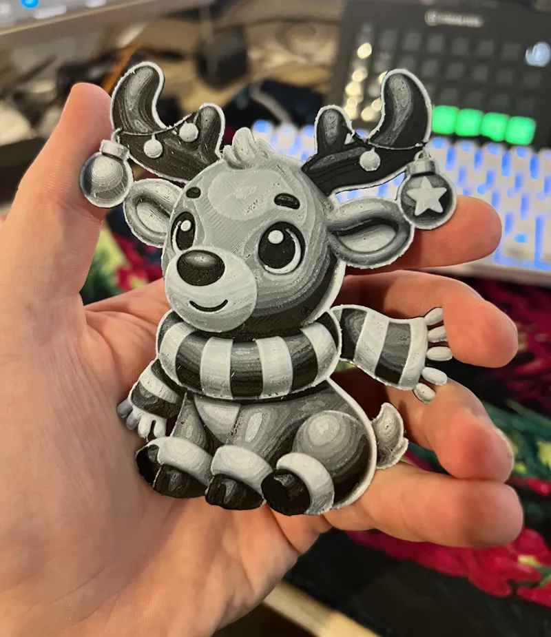 Reindeer Christmas tree bauble