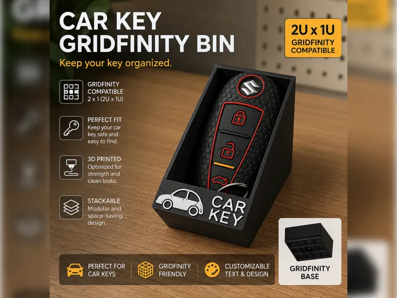 Car Key Gridfinity Bin