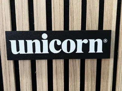 Unicorn Dartsboard Sign for Acoustic Panel