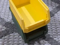 Bac de rangement empilable avec séparateur et étiquette — photo 2
