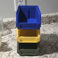 Bac de rangement empilable avec séparateur et étiquette — photo 5