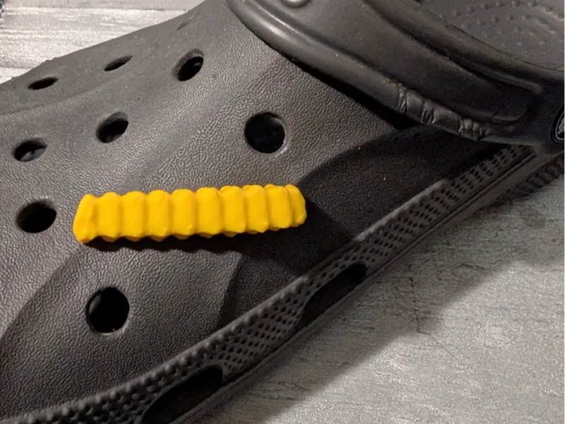 French Fry Croc Charm