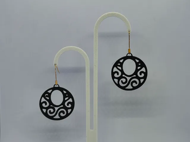 Aretes Ola Negra