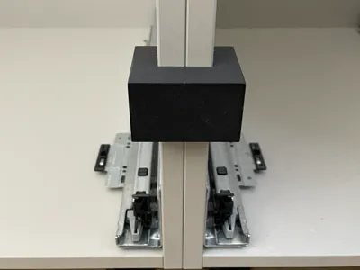 Clamp substitute for cabinet connection