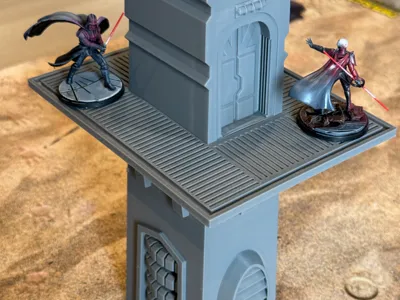 Sci Fi Power Station Tower Terrain