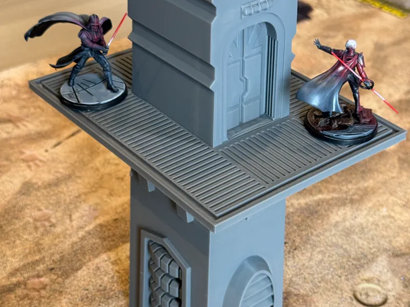 Sci Fi Power Station Tower Terrain