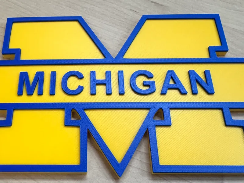 University of Michigan - Desk Sign