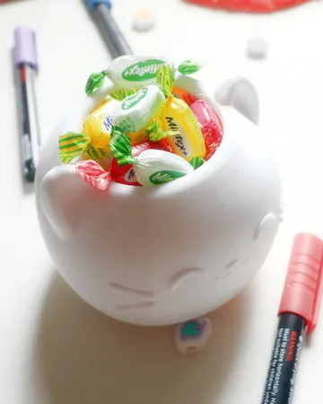 Accesorio para impresora 3D: Cozy Cat Cup [kawaii setup for desk & vanity] — vista de referencia 4