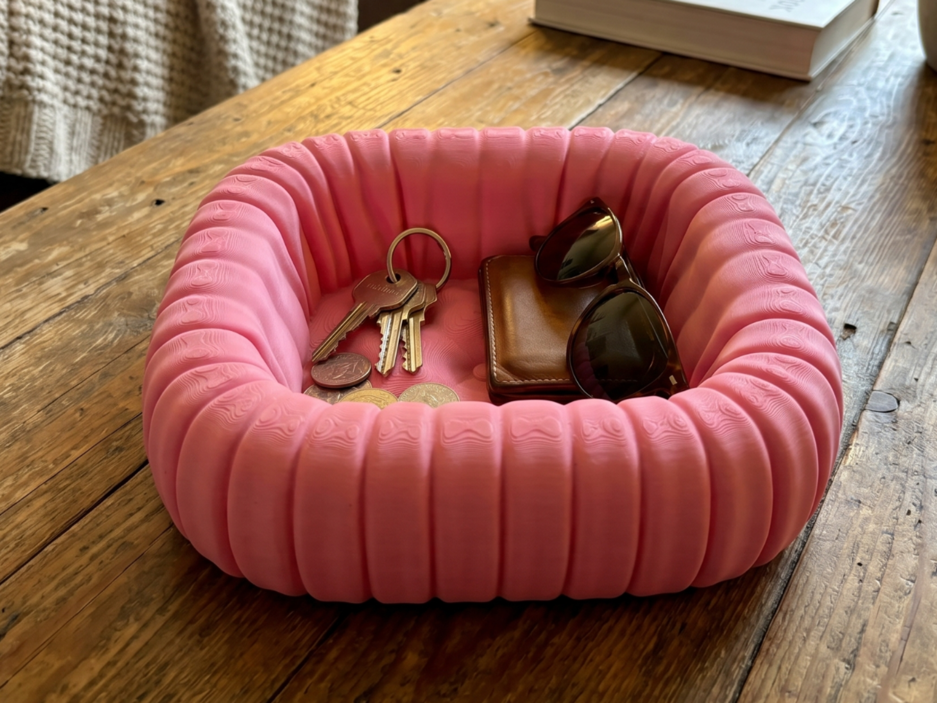 Puffer Bubble Catchall Valet Tray Organizer