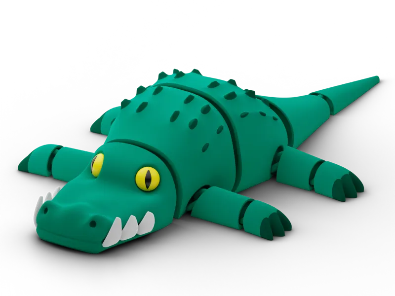 ARTICULATED PRINT-IN-PLACE CROCODILE (CROCCO)