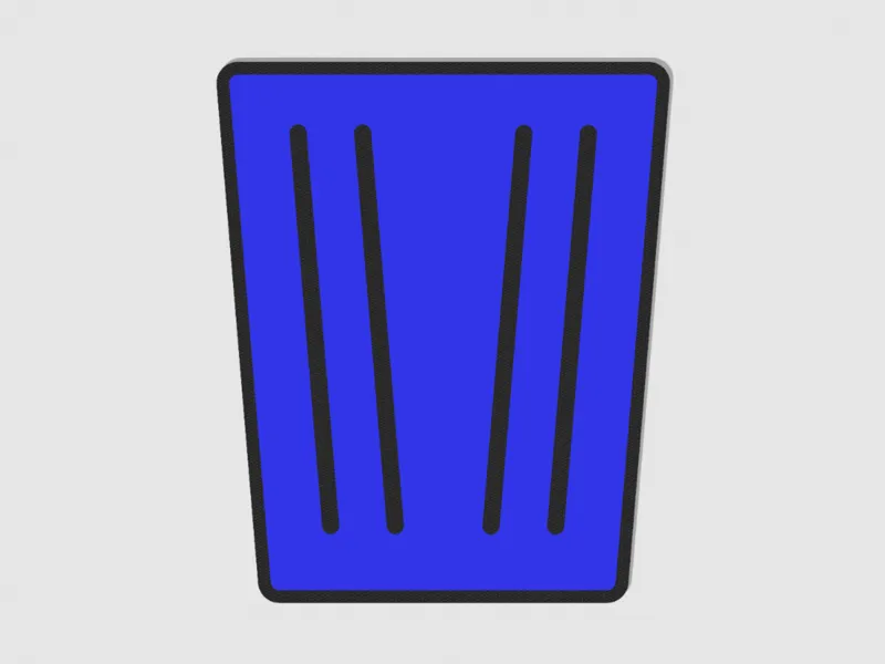 Müll-Tonne Schild