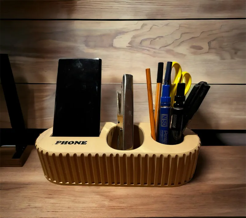 Desk phone and object holder