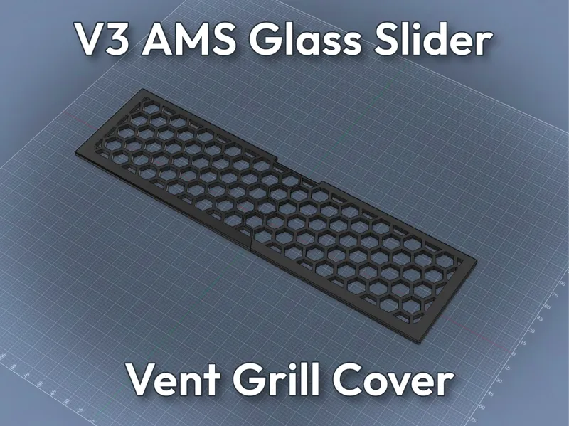 V3 AMS Glass Slim Riser-Slider Cover-Grill 