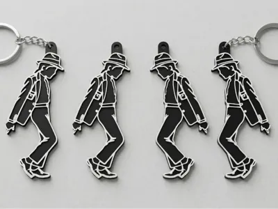 Michael Jackson Keyring