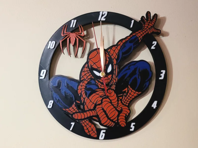 Spiderman Clock