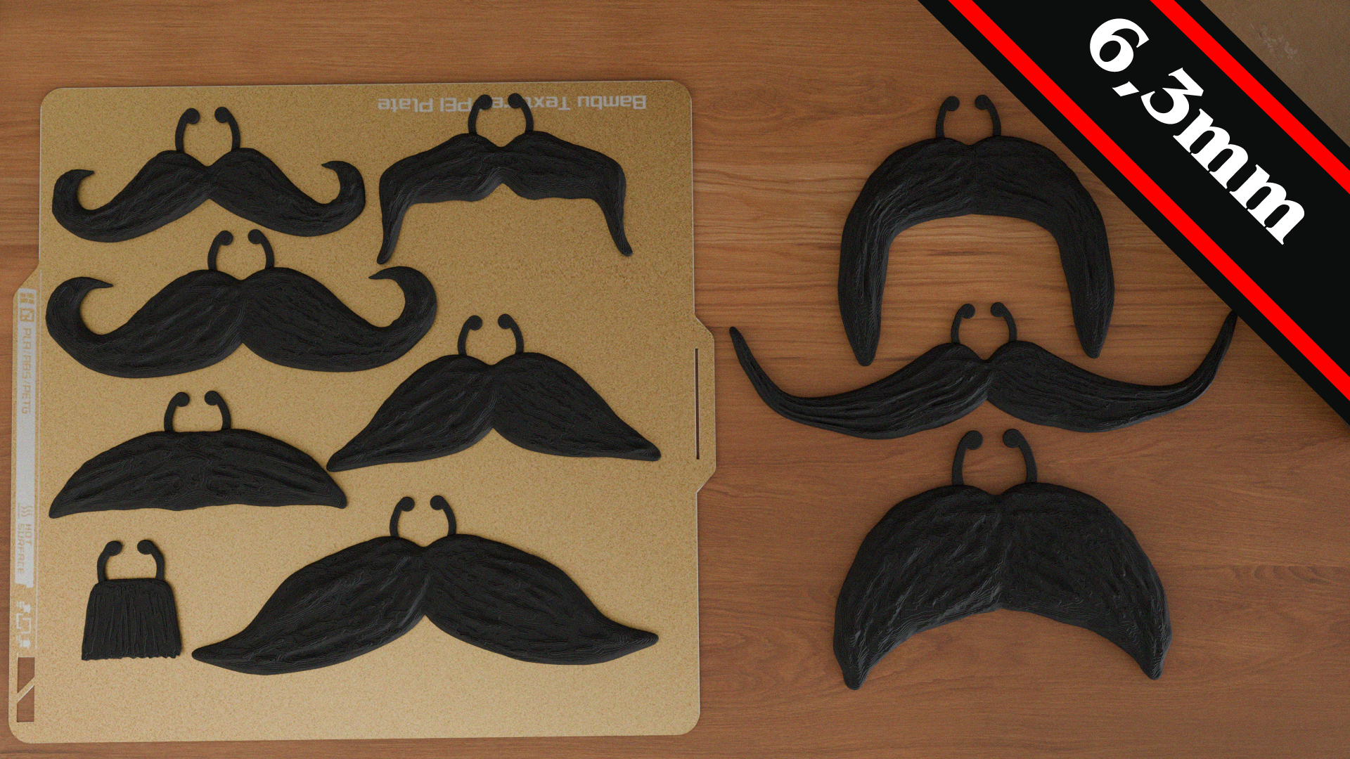 Miniatura 1 do modelo 3D Moustaches