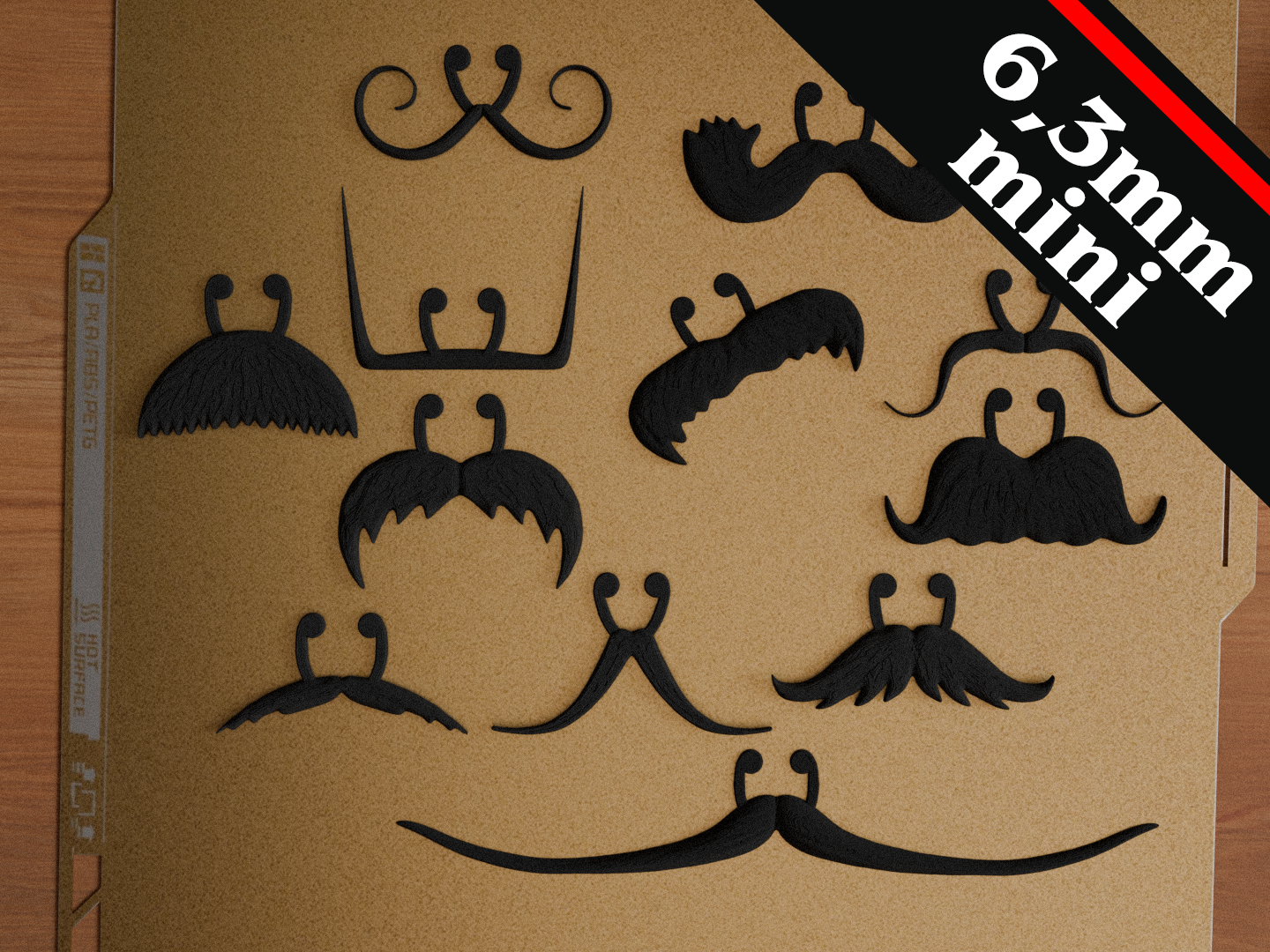 Miniatura 2 do modelo 3D Moustaches