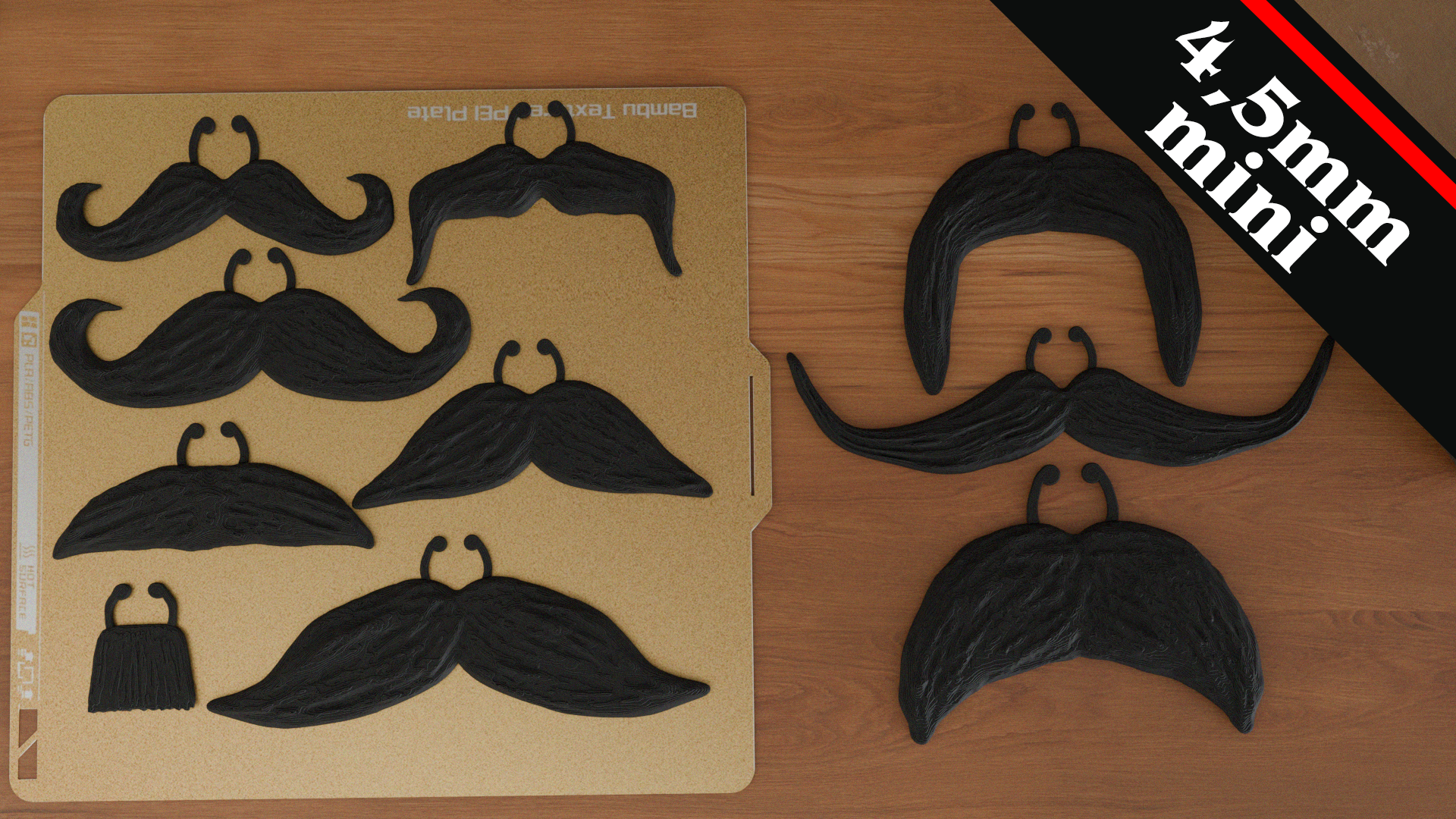 Miniatura 4 do modelo 3D Moustaches