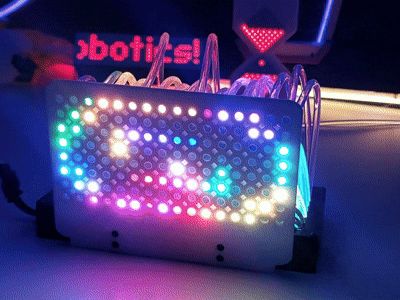 WS2812B LED-Matrix mit Glasfaser WLED Projekt ESP