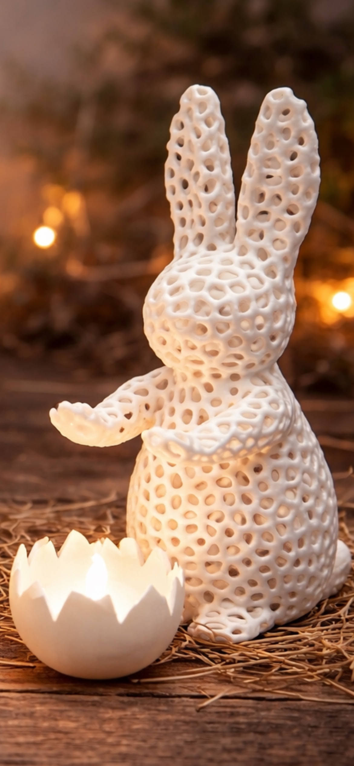 Miniatura 3 do modelo 3D Egg Campfire Bunny