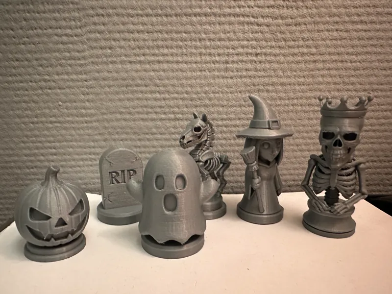 Halloween Chess Set – Creepy & Fun!