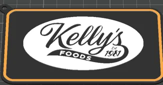 Kelly's Food keychain