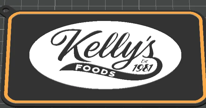 Kelly's Food keychain
