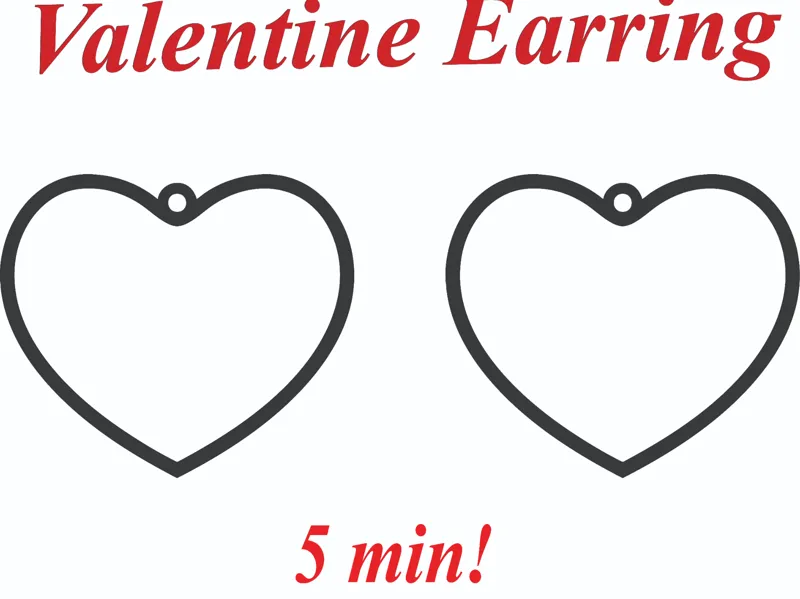valentine earring #4