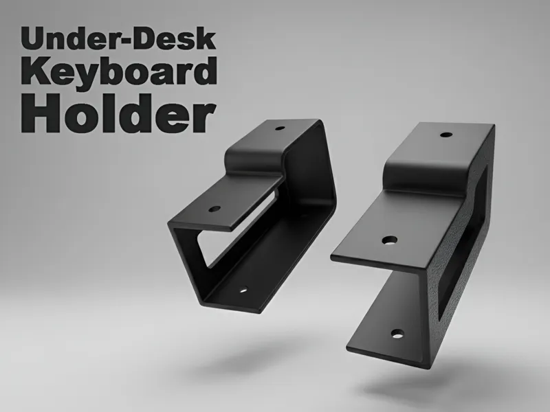 Under-Desk Keyboard Holder / Hanger / Mount