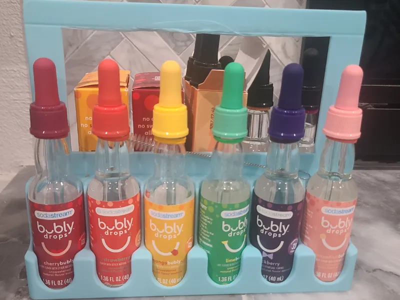 Bubly Drops Holder/Tray with storage and handle
