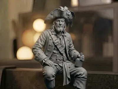 Captain Barbossa Ledge Sitter