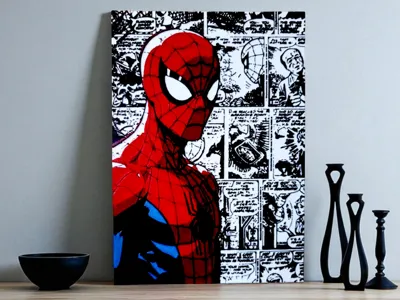 Hueforge Spiderman Comic
