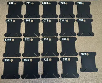 The Perfect Bobbin (with numbers)