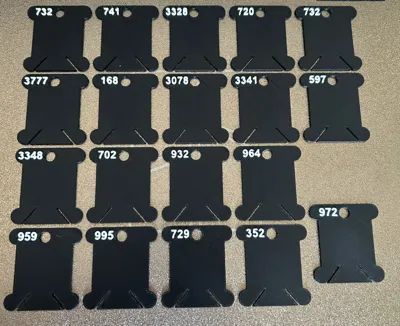 The Perfect Bobbin (with numbers)