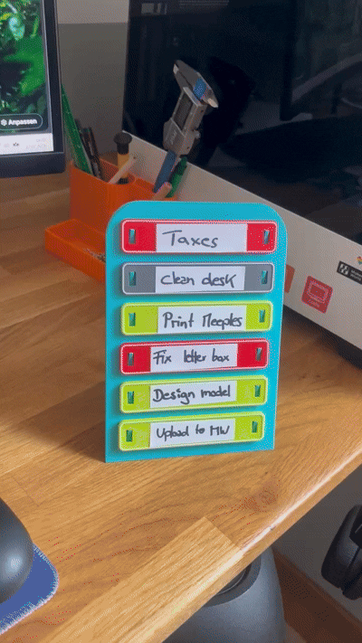 Flexible Desk Todo List
