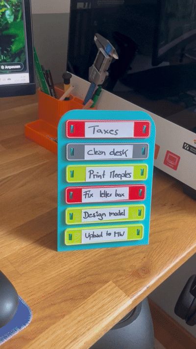 Flexible Desk Todo List