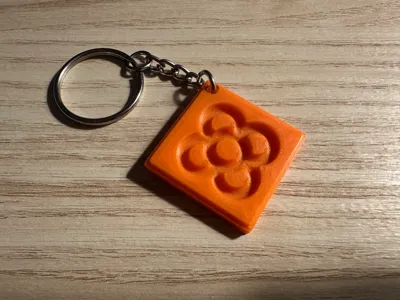 Keychain Barcelona Flower