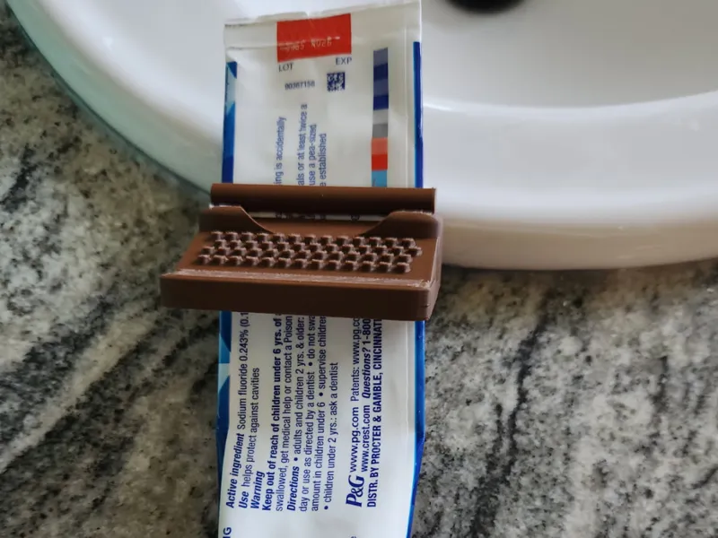 Typewriter Toothpaste Squeezer/Dispenser