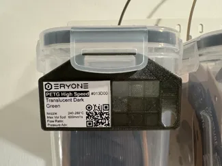 Filament swatch for Cereal Box