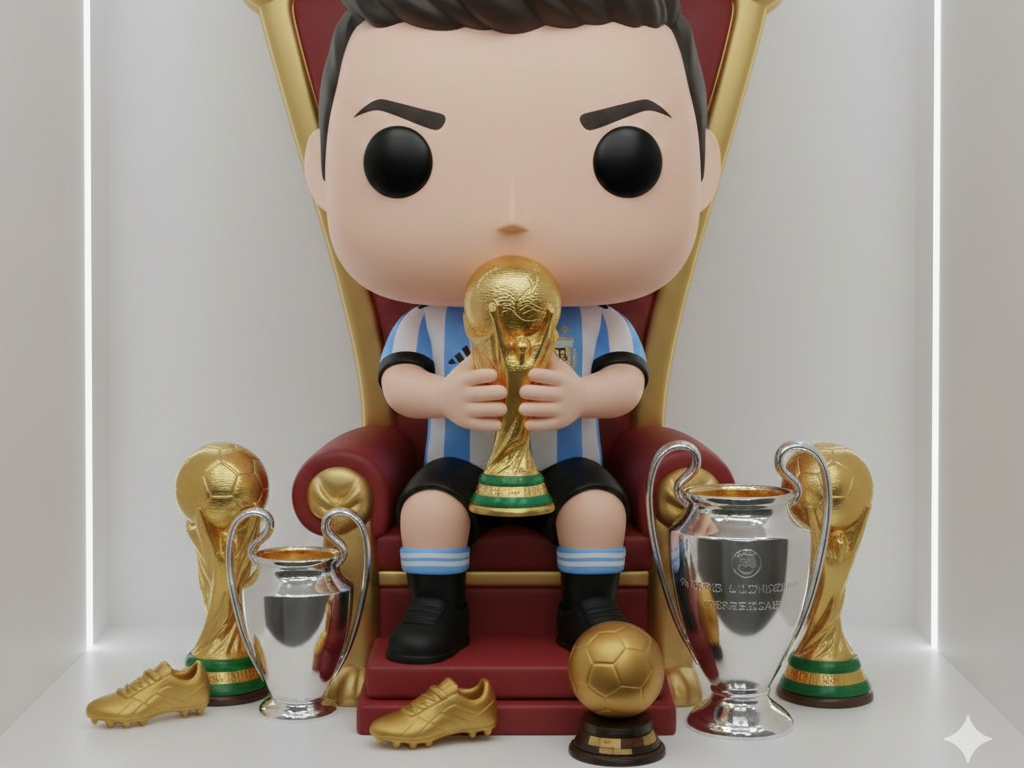 Messi GOAT - With Trophies