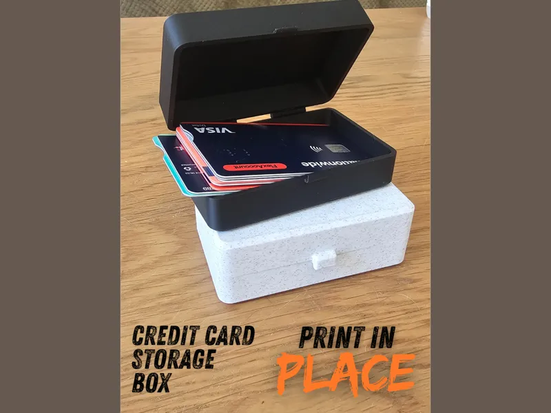 Print in Place Card Storage Box