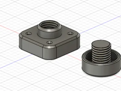 Furniture leveling feet 30-50 mm