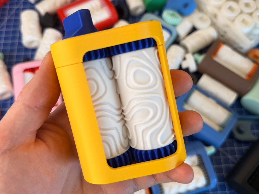 Topographic lines pattern - Card Embosser Rollers - 1