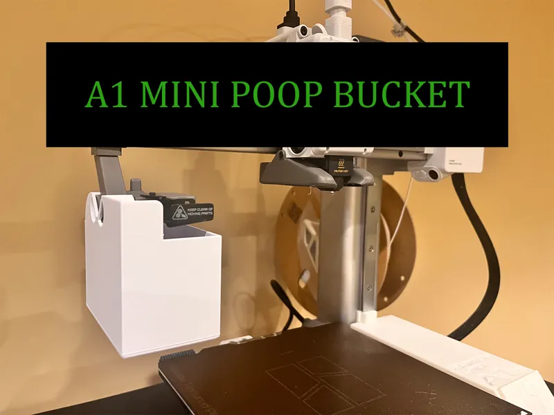 Minimalistic A1 and A1 Mini Poop Bucket