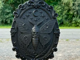 Victorian Death's Head Moth Frame
