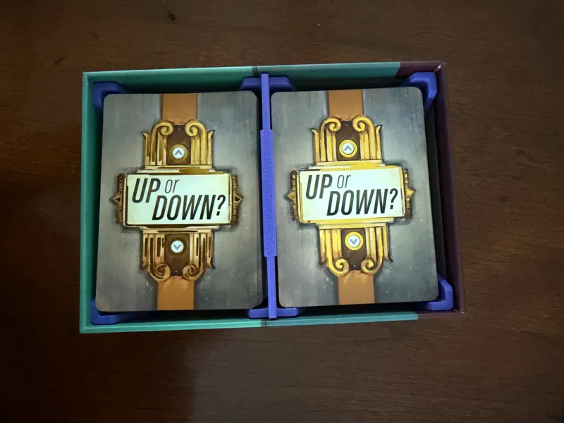 UP or Down Card Game Insert  - Playing Card Tray