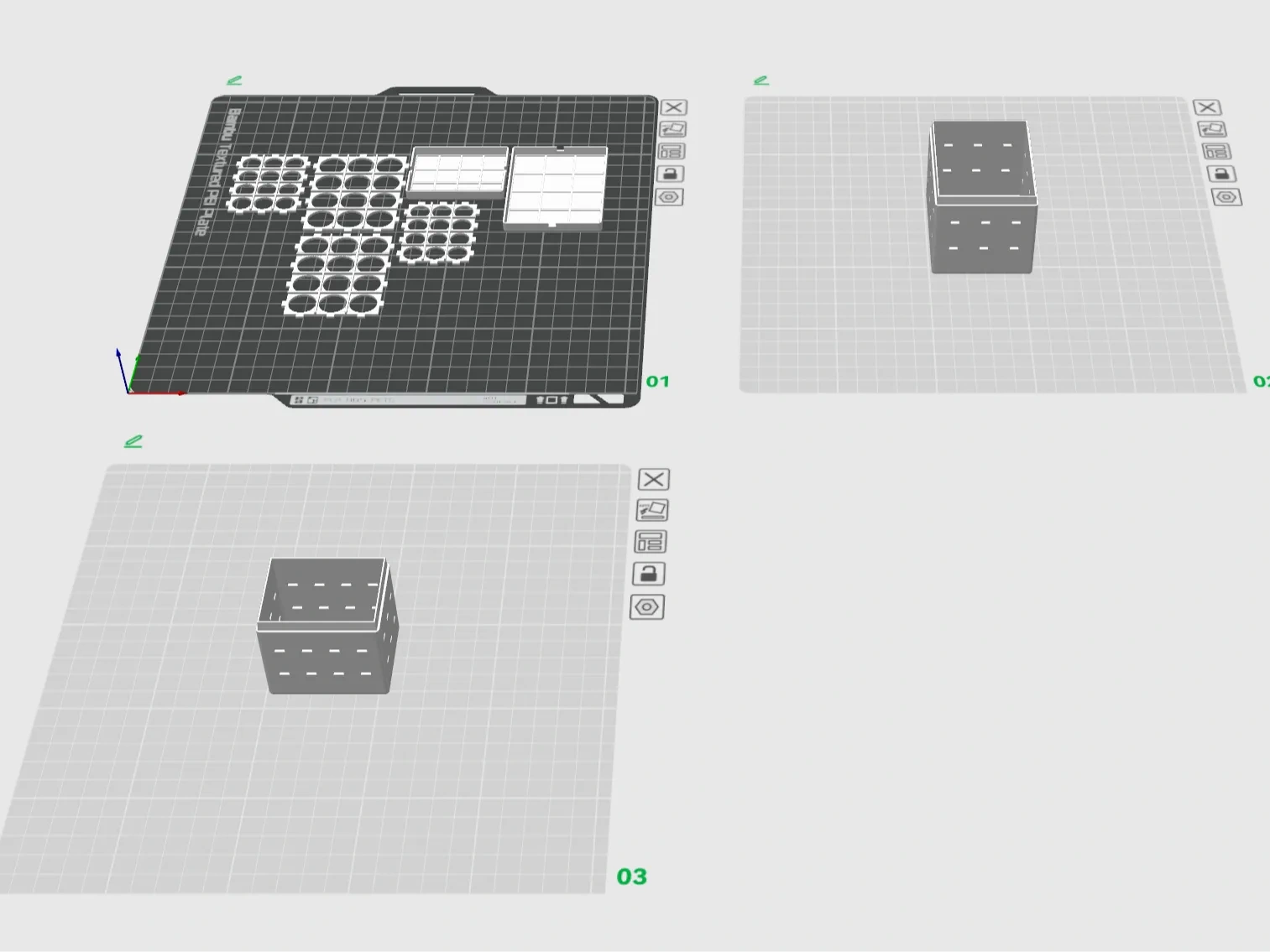 Miniatura 1 do modelo 3D 分件打印电池盒（5号 aa & 7号 aaa）