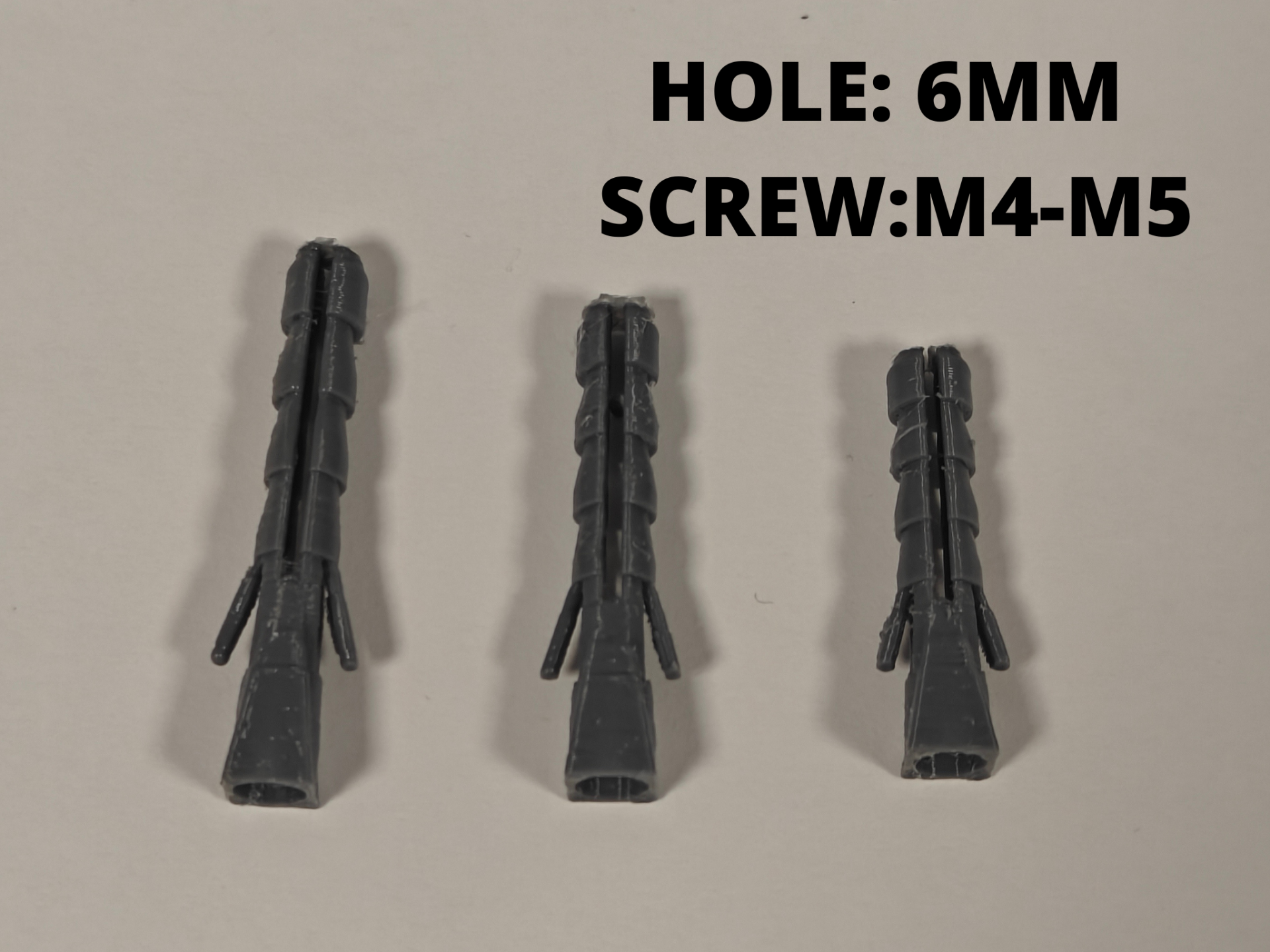 Wall Plugs Screw Anchors (6mm) | M4-M5 Screws