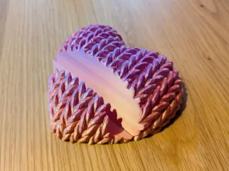 Handy Halter Strickherz Phone stand knitted heart