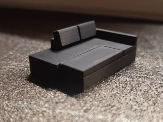Unfolded Couch Sofa Miniature 1:60